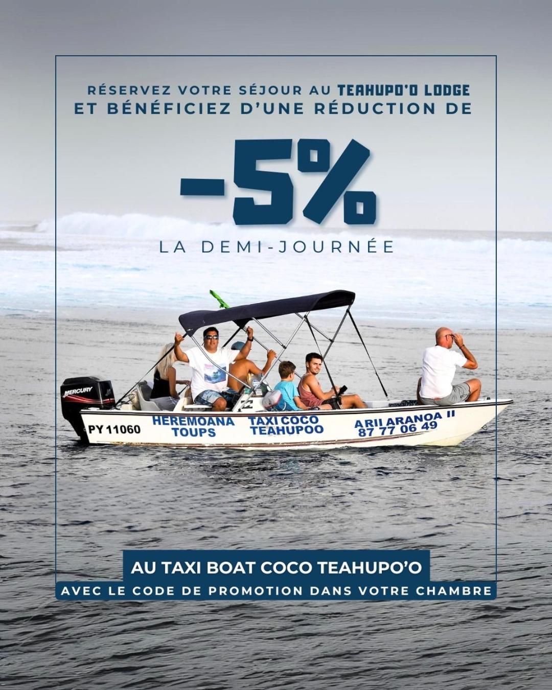 Teahupo'O Lodge, Fare Raepu'U, L'Aventure Du Bout De L'Ile En Famille Ou Entre Amis Teahupoo Luaran gambar